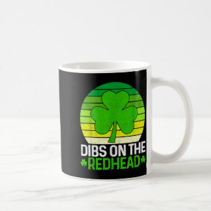 Taza De Café Día de San Patricio vintage trébol irlandés me que