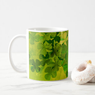 Taza De Café Día de San Patricio y Buena Suerte , ‎ trébol de c