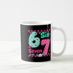 Taza De Café Día de San Valentín 6 7 Seis Siete Pareja Corazone