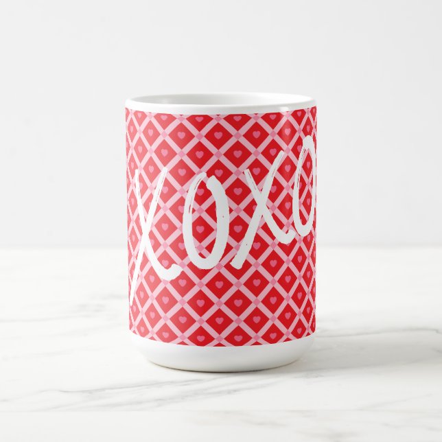 Taza De Café Día de San Valentín Adorable XOXO (Centro)