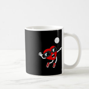 Taza De Café Día de San Valentín Chicas de voleibol