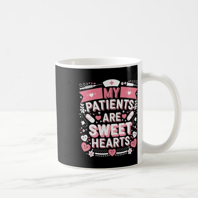 Taza De Café Día de San Valentín Corazón dulce Enfermería Amar  (Derecha)