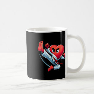 Taza De Café Día de San Valentín Corazón Karate Patada Mma Taek