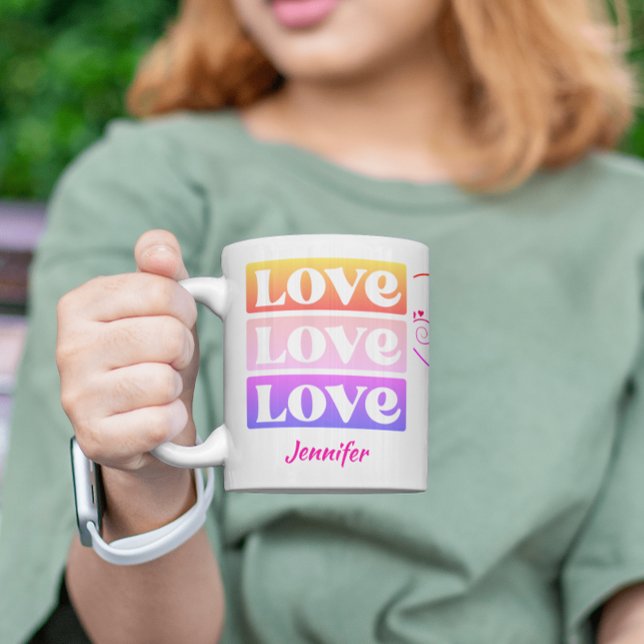 Taza De Café Día de San Valentín de amor personalizado Mug pers (Subido por el creador)