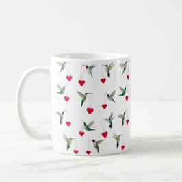 Taza De Café Día de San Valentín de colibríes