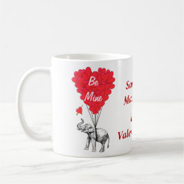 Taza De Café Día de San Valentín de elefantes personalizado