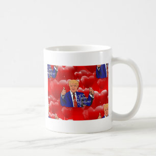 Taza De Café día de San Valentín donald trump