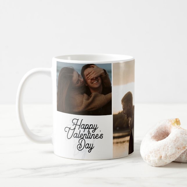 Taza De Café Día de San Valentín feliz, regalos día de San Vale (Con donut)