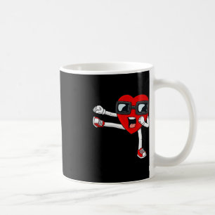Taza De Café Día de San Valentín Heart Karate Kick Fun Boys Chi