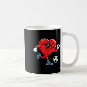 Taza De Café Día de San Valentín Niño Corazón Divertido Fútbol