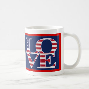 Taza De Café Día de San Valentín Patriótico