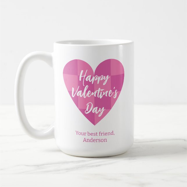 Taza De Café Día de San Valentín Pink (Izquierda)