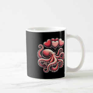Taza De Café Día de San Valentín Pulpo Con Corazón Lloons Pulpo