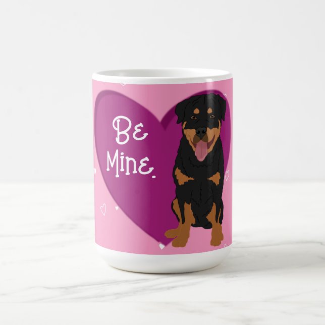 Taza De Café Día de San Valentín Rottweiler (Centro)
