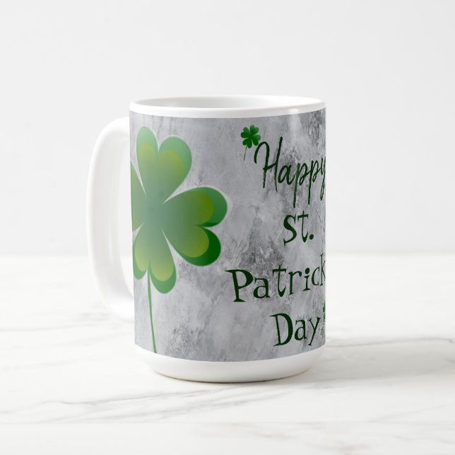 Taza De Café Día de Shamrock St. Patrick (Anverso izquierdo)