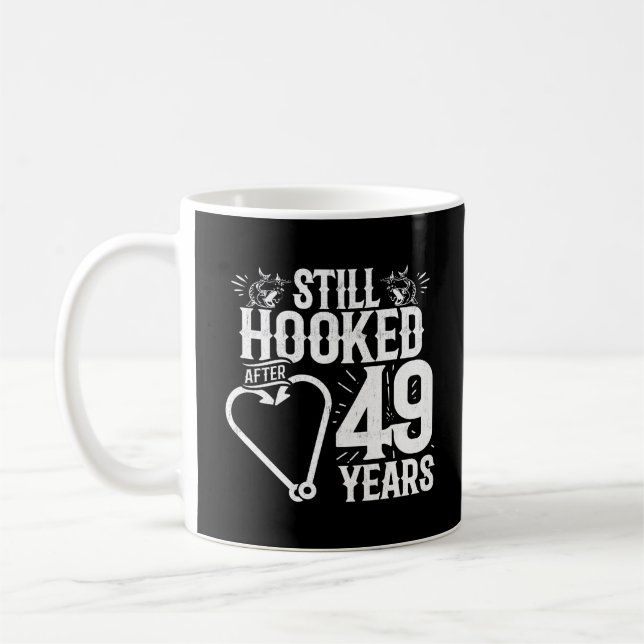 Taza De Café Día del 49º Aniversario de Bodas para Parejas Ador (Izquierda)
