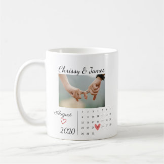 Taza De Café Día del aniversario de la pareja de fotos
