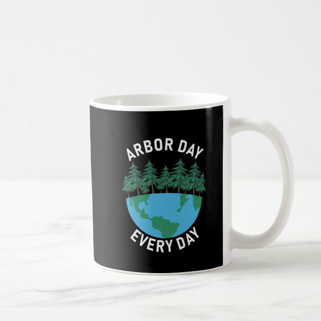 Taza De Café Día del Arbor Día del Trabajo Diario (Derecha)