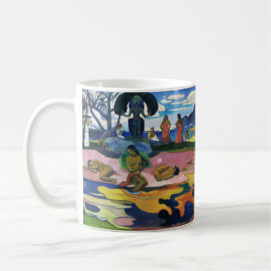 Taza De Café Día del Dios de Gauguin Mahana no atua Impresión d