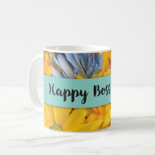 Taza De Café Día del Jefe gracias Gerbera Daisies