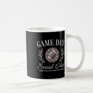 Taza De Café Día Del Juego Club Social Estadounidense Día Del F
