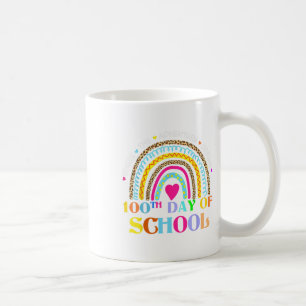 Taza De Café Día Del Maestro Escolar - 100 Días Más Inteligente