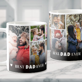 Taza De Café Día del Mejor Padre Cada Ocho Padres Collages de f