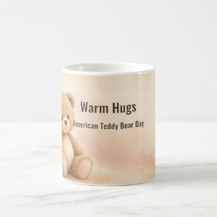 Taza De Café Día del Oso de Peluche Americano de Abrazos Cálido