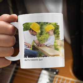 Taza De Café Día del Padre 4 Foto y texto Personalizado Keepsak
