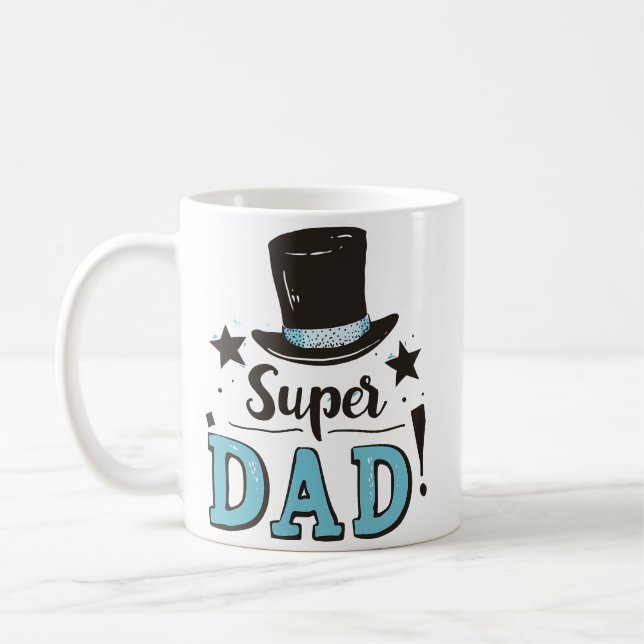 Taza De Café Día del Padre - Celebración de Super Papá (Izquierda)
