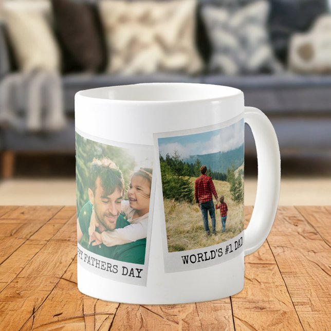 Taza De Café Día del Padre Collage de fotos personalizado 3 (Subido por el creador)