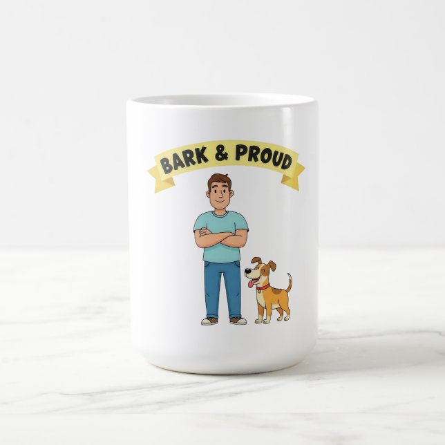 Taza De Café Día del Padre con coraje y orgullo (Centro)