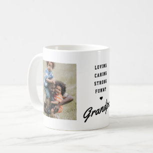 Taza De Café Día del Padre con guión de abuelo