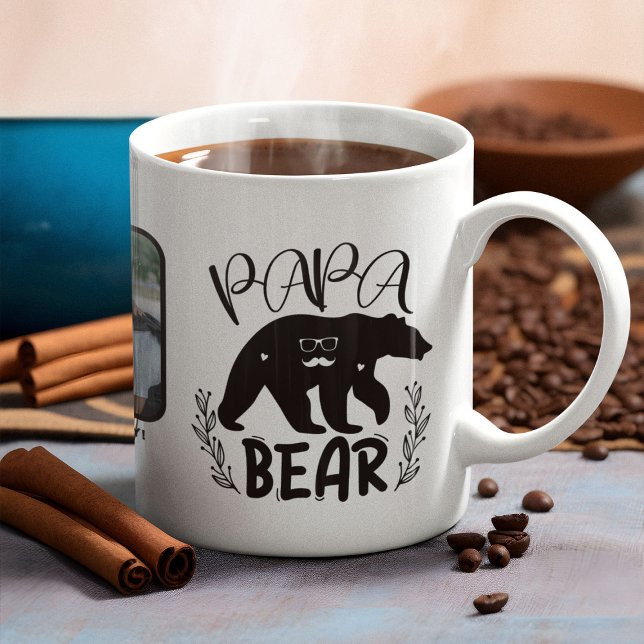 Taza De Café Día del padre de la foto del oso (Subido por el creador)