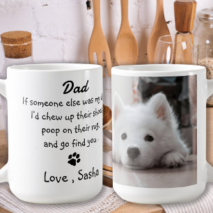 Taza De Café Dia del padre del perro gracioso - Humor del perro