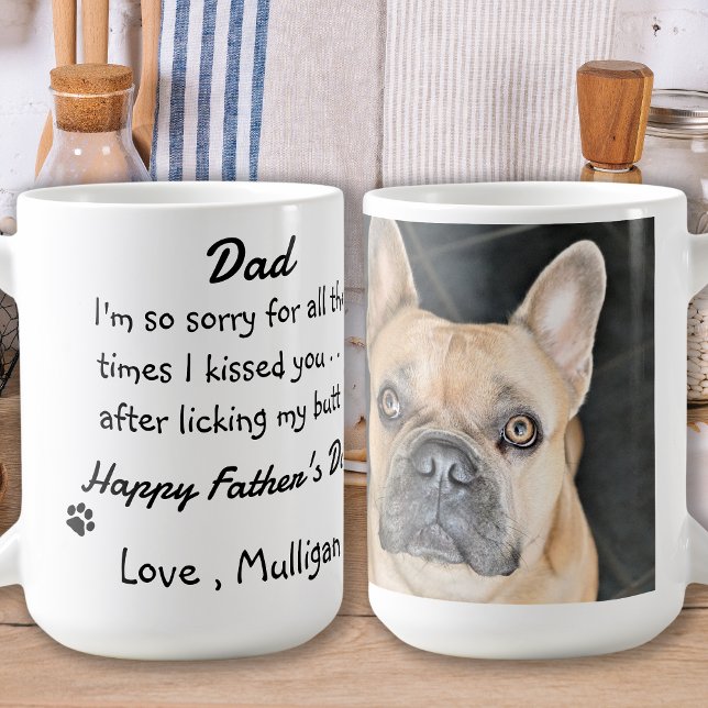 Taza De Café Día del Padre - Divertido papá de perro - Humor de (Subido por el creador)
