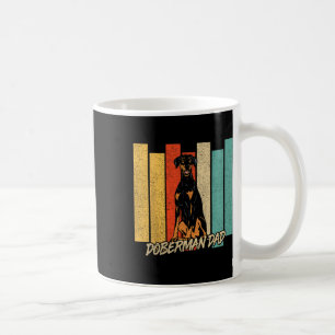Taza De Café Día del Padre Doberman de Oreja Natural Papá Perro