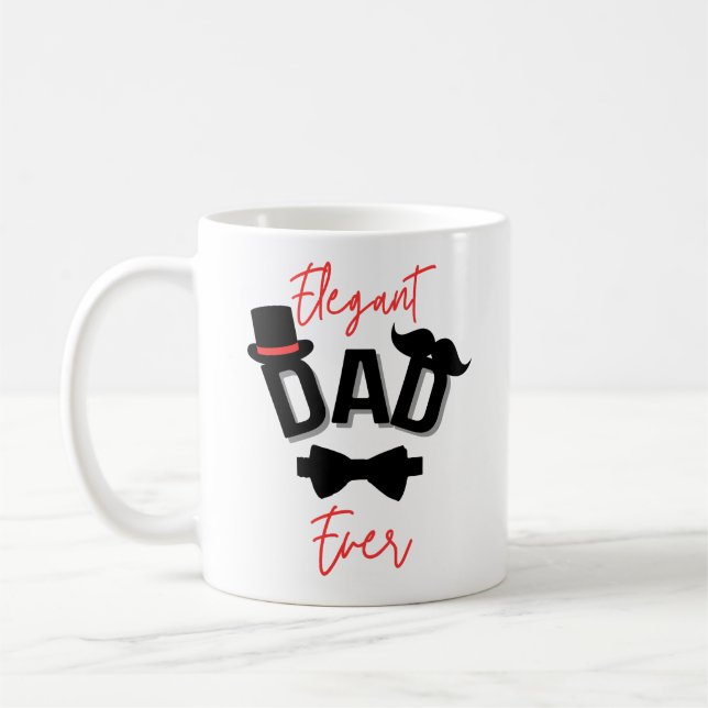 Taza De Café Día del Padre Elegante (Izquierda)