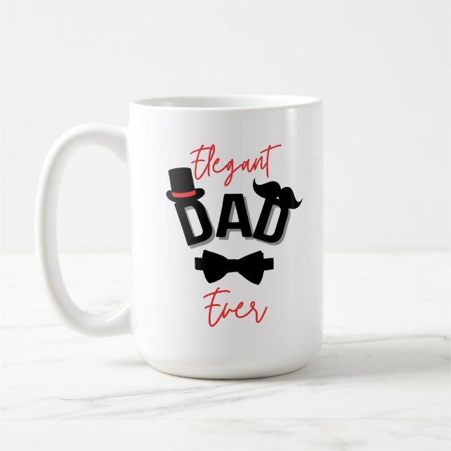 Taza De Café Día del Padre Elegante (Izquierda)