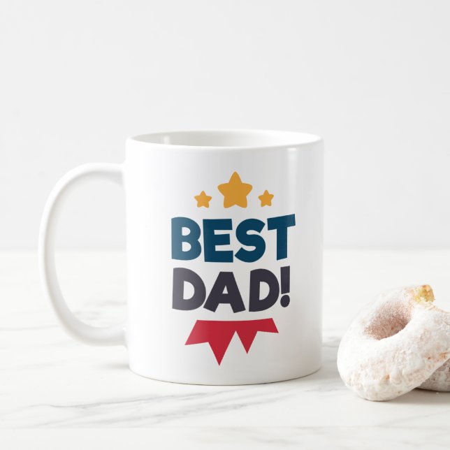 Taza De Café Día del Padre Feliz | Café Mug (Con donut)