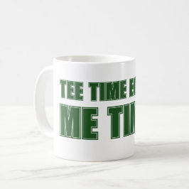 Taza De Café Día del Padre Golf Scramble Tee Time del Papá es I