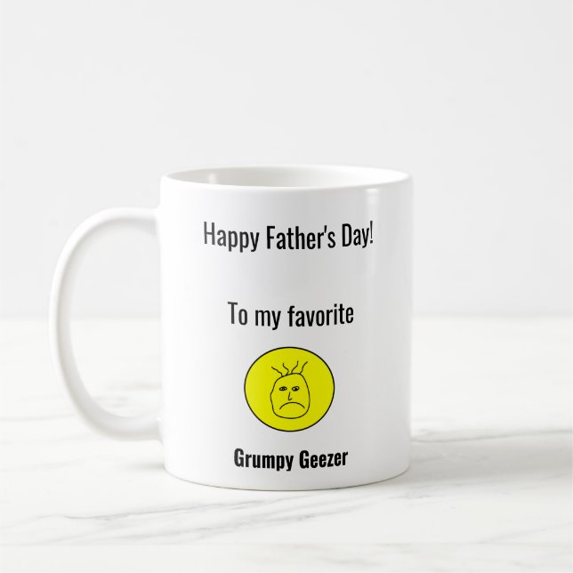 Taza De Café Día del Padre Grumpy Geezer (Izquierda)