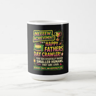 Taza De Café Día del Padre Logro Desbloqueado Padre Jugador Div