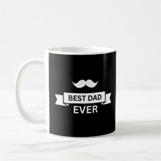 Taza De Café Día del Padre MEJOR PAPÁ DEL MUNDO Tipeo con Bigot