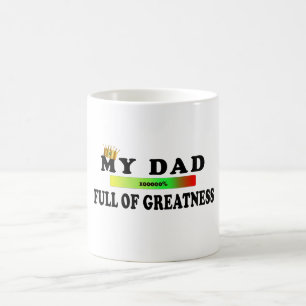 Taza De Café Día del padre, mi padre lleno de grandeza, regalo 
