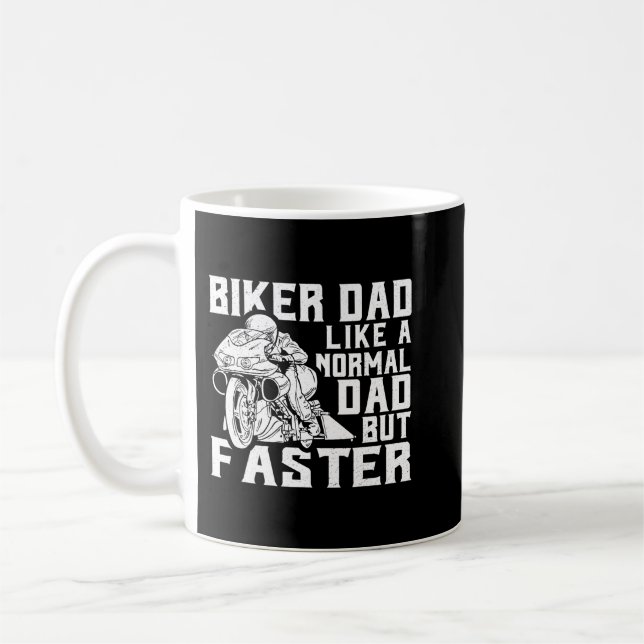 Taza De Café Día del padre o Navidades de motocicletas (Izquierda)