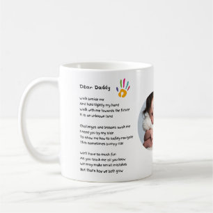 Taza De Café Día del padre papá POEM Sostengo mi regalo de FOTO