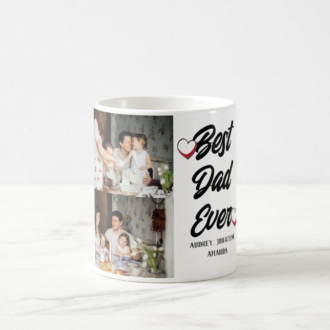 Taza De Café Día del padre personalizado, dos regalos de collag (Centro)