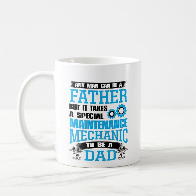Taza De Café Día del Padre, regalo mecánico de mantenimiento (Izquierda)
