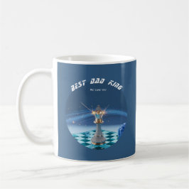 Taza De Café Día del Padre Rey de Ajedrez Metálico Diamante Azu
